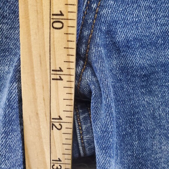 A.N.A Jeans Womens Size 16 Blue High-Rise Straight Distressed Denim - Picture 6 of 12